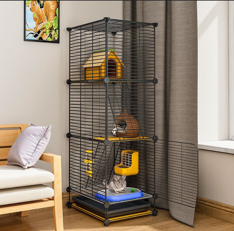 Combo chuồng chim- chuồng bọ - chuồng thỏ 3 tầng 117cm