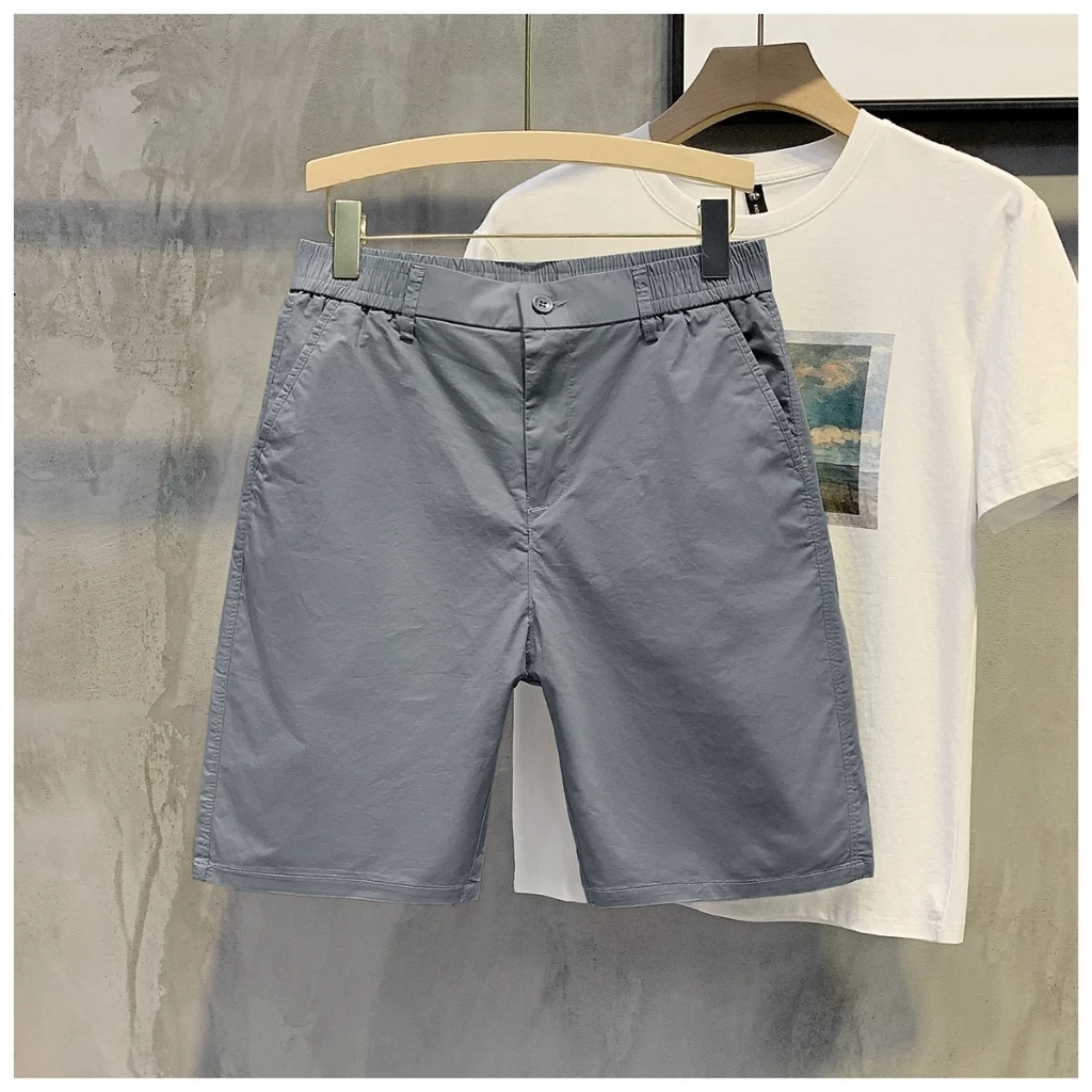 ﹍  Quần short nam KAKI GIÓ cạp chun pha cúc trẻ trung