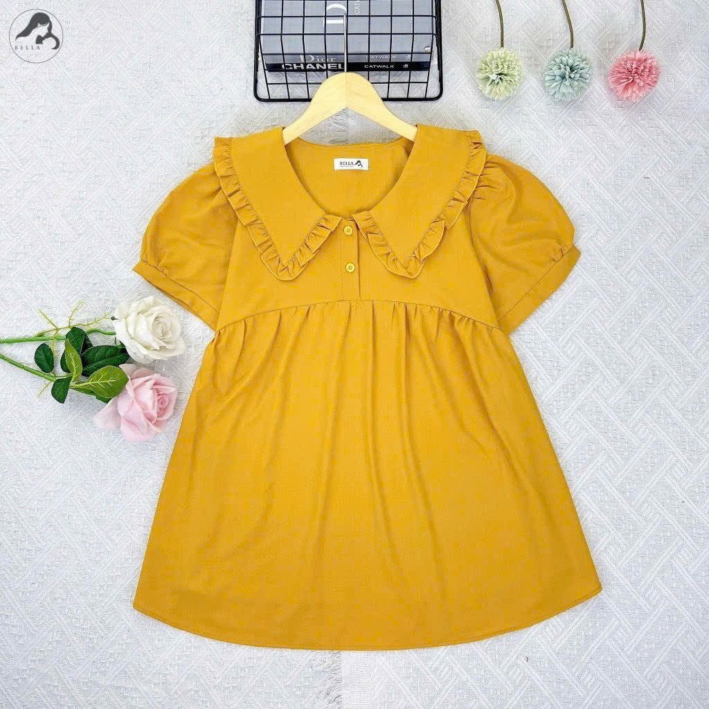 Áo cộc bầu, áo bầu thiết kế cài cúc trẻ trung A7