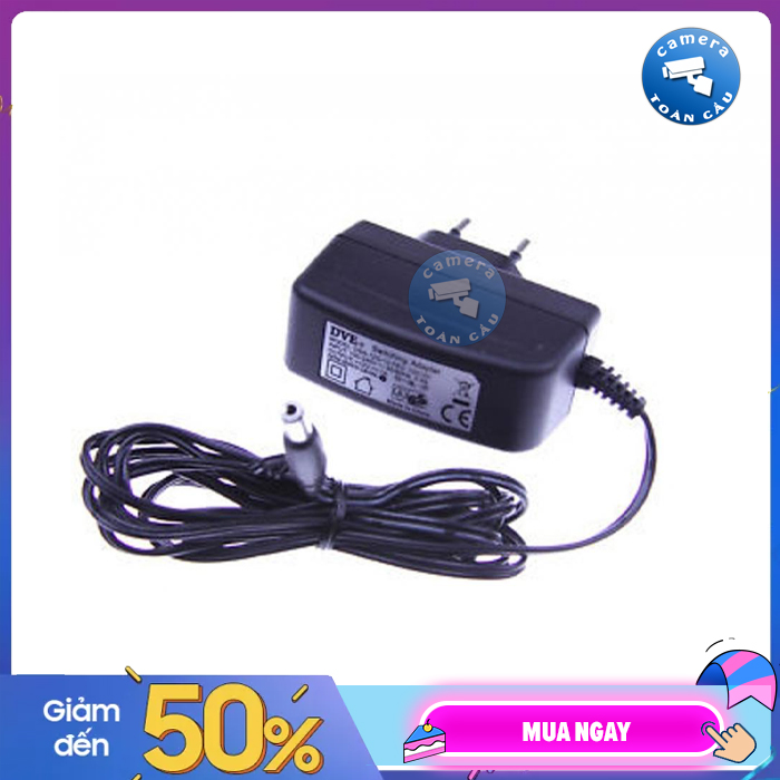 [HCM][100% CHÍNH HÃNG] Nguồn camera 12v 1A DVE - Bảo Hành 1 Năm - Camera Toàn Cầu