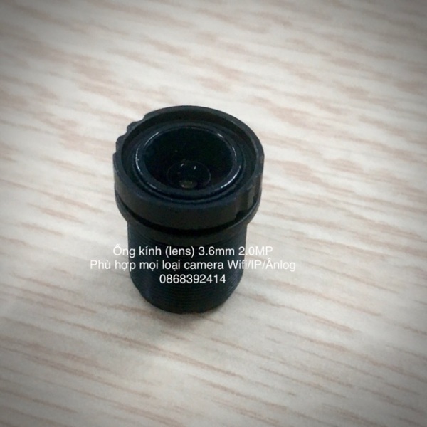 Ống kính camera 3.6mm 2.0MP cho mọi loại camera wifiIPAnalog
