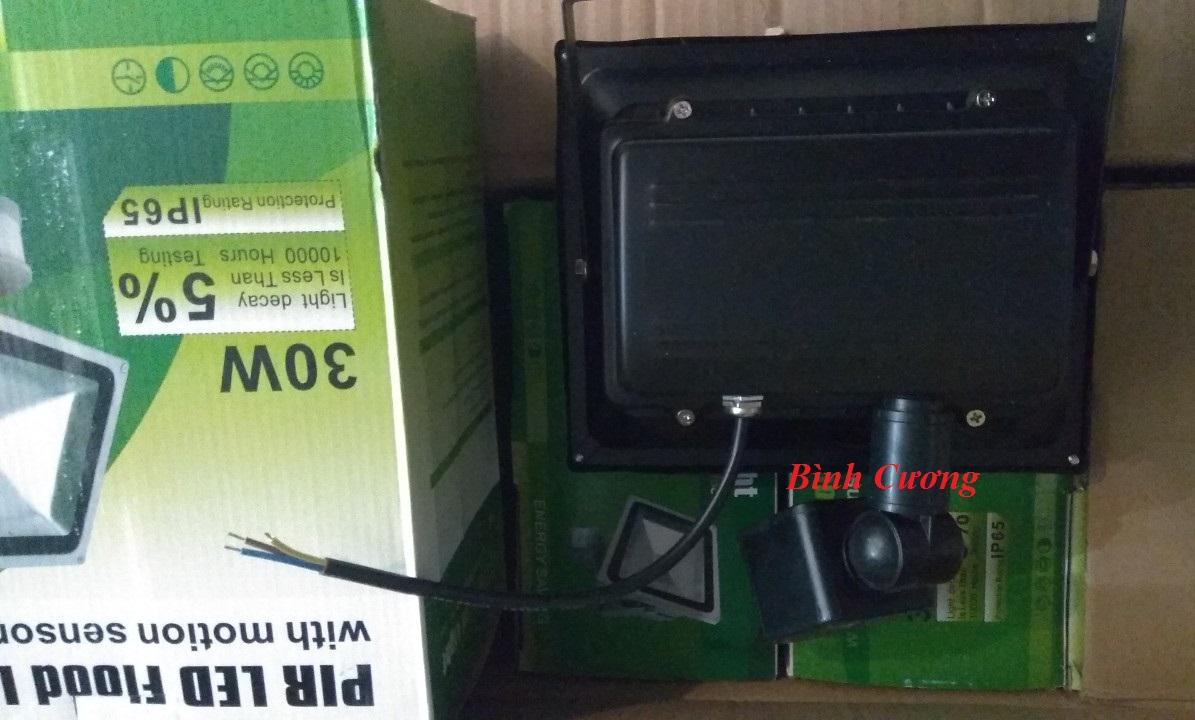 Đèn pha led cảm ứng chống trộm Led 30W trắng