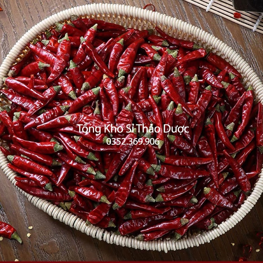 Ớt khô nguyên trái 1kg (nguyên liệu lẩu tứ xuyên, thơm, cay nồng)