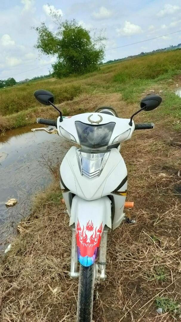 Tem decal dán dè trước sau xe máy hình ngọn lửa (giá 1 cái)