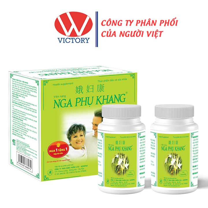 Nga phụ khang - hỗ trợ bệnh u xơ u nang tử cung - tặng 1 hộp 60 viên