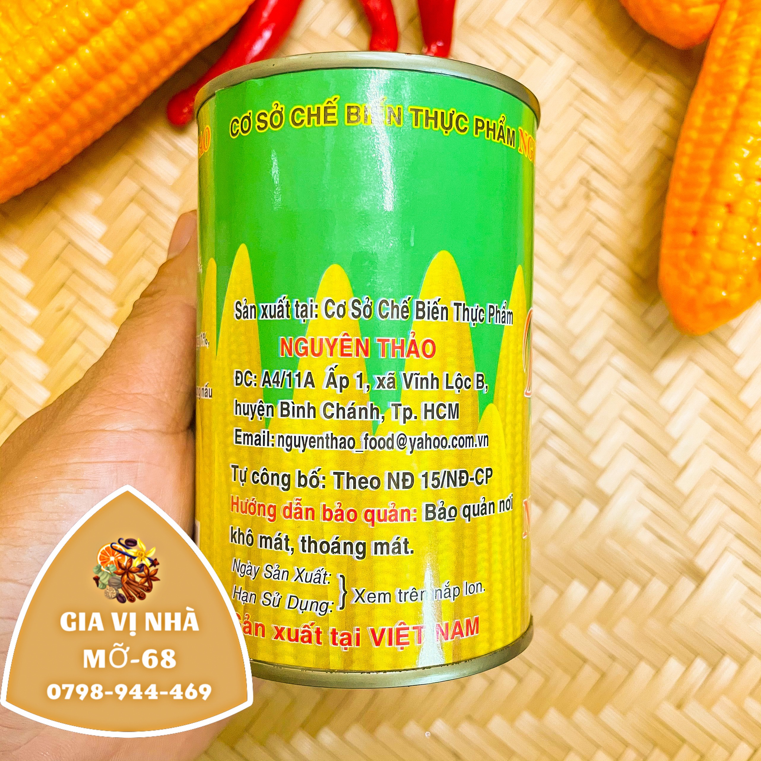 BẮP NON LON NGUYÊN THẢO -425GR