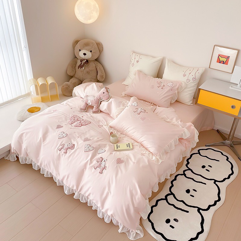 Bộ Chăn ga gối cotton ngựa con