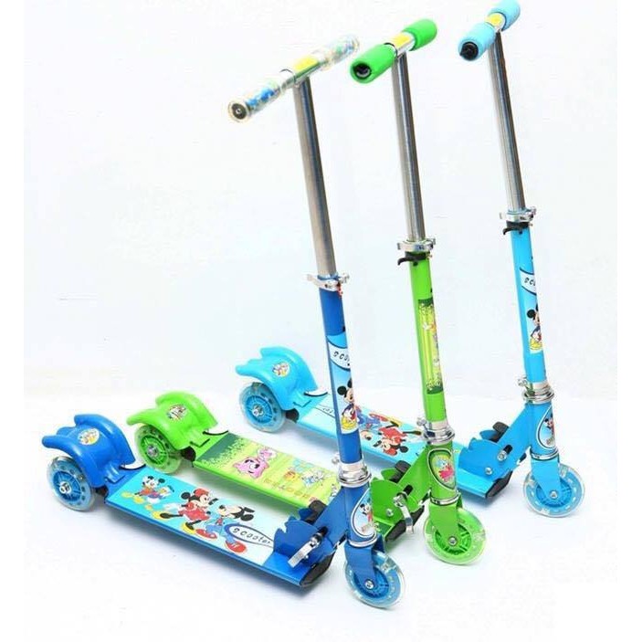 Xe Trượt Scooter Khung Thép Cho Bé, Xe Trượt Trẻ Em Giá Rẻ – Xe trượt scooter bánh xe có đèn