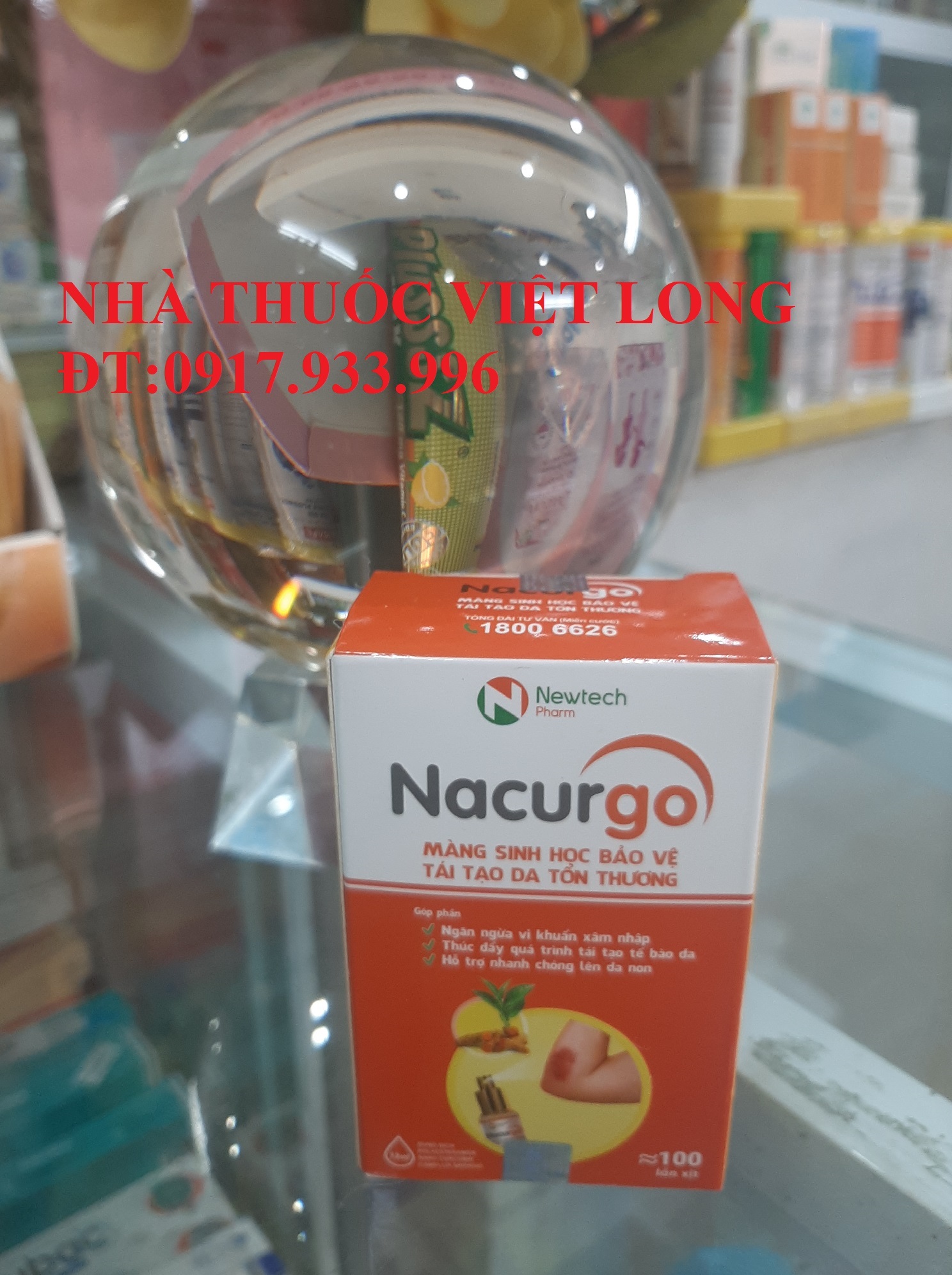 Dung dịch xịt bảo vệ da NACURGO 100 LẦN XỊT