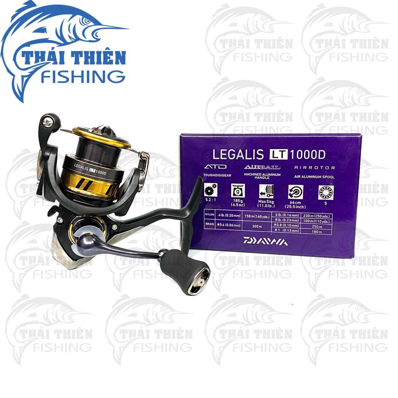 Máy câu cá daiwa legalis lt dòng cao cấp 5 bạc đạn size 1000, 2500, 3000, 4000, 5000, 6000