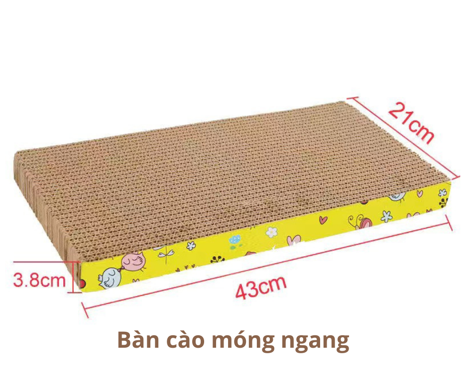 Bàn cào móng cho mèo tặng kèm catnip