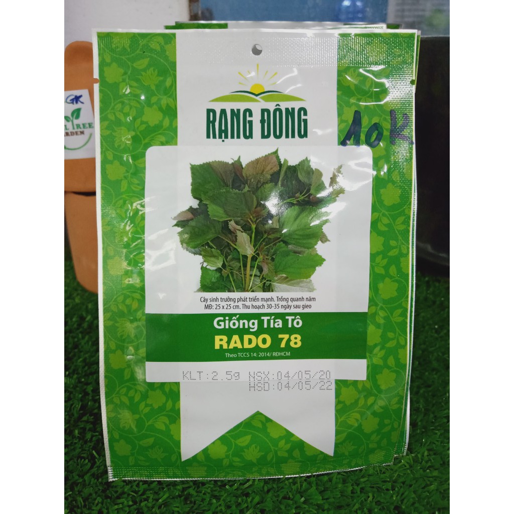 Hạt giống RĐ-Tía tô 78-12k