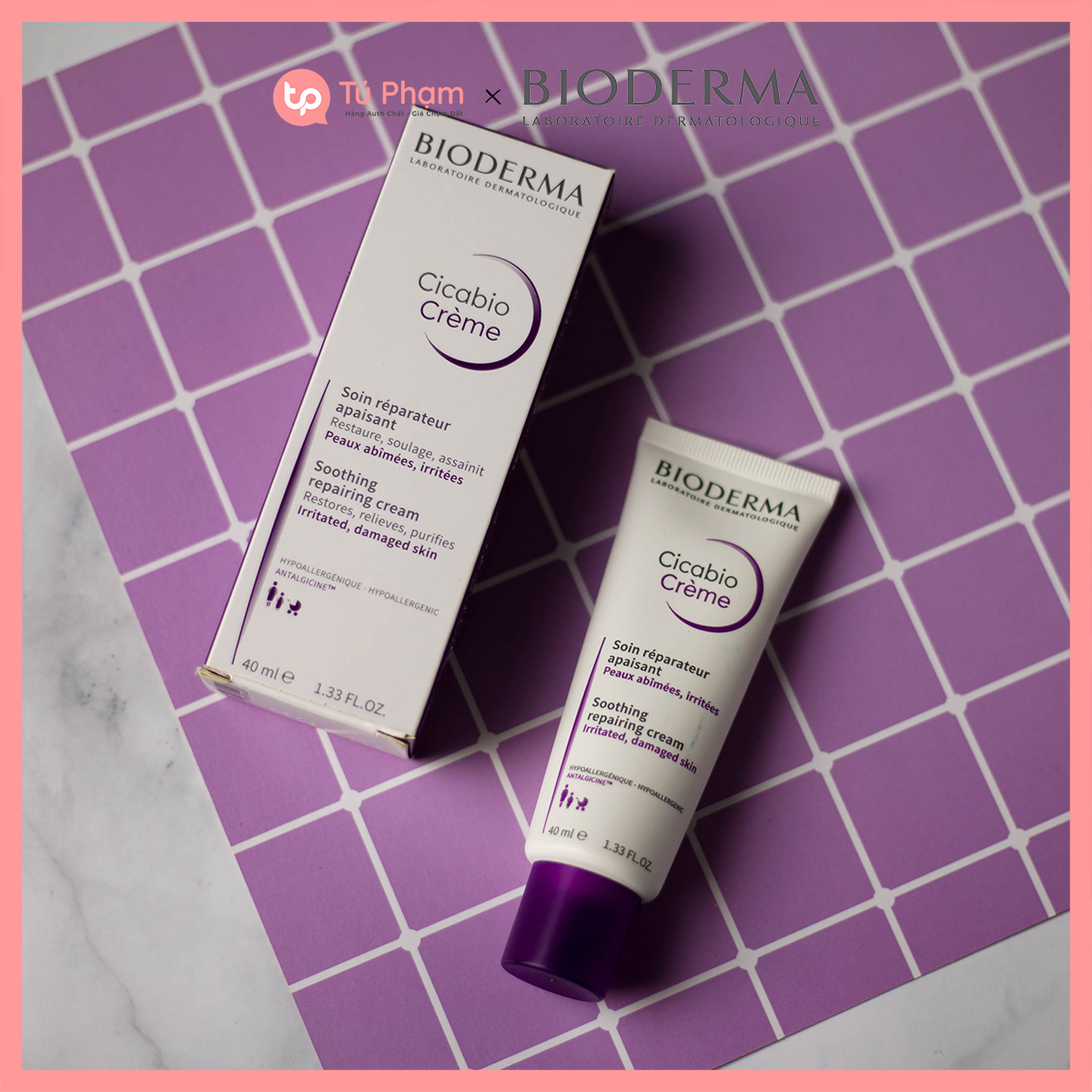 Kem Phục Hồi Da Bioderma Cicabio Cream