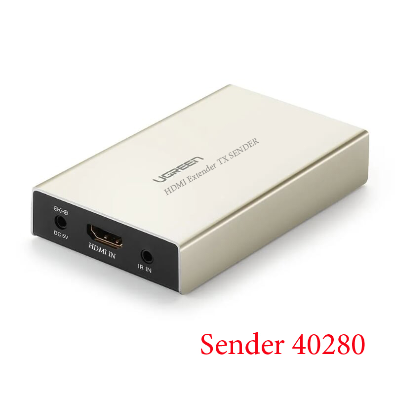 Bộ khuếch đại hdmi 120m qua cáp mạng lan rj45 ugreen 40280