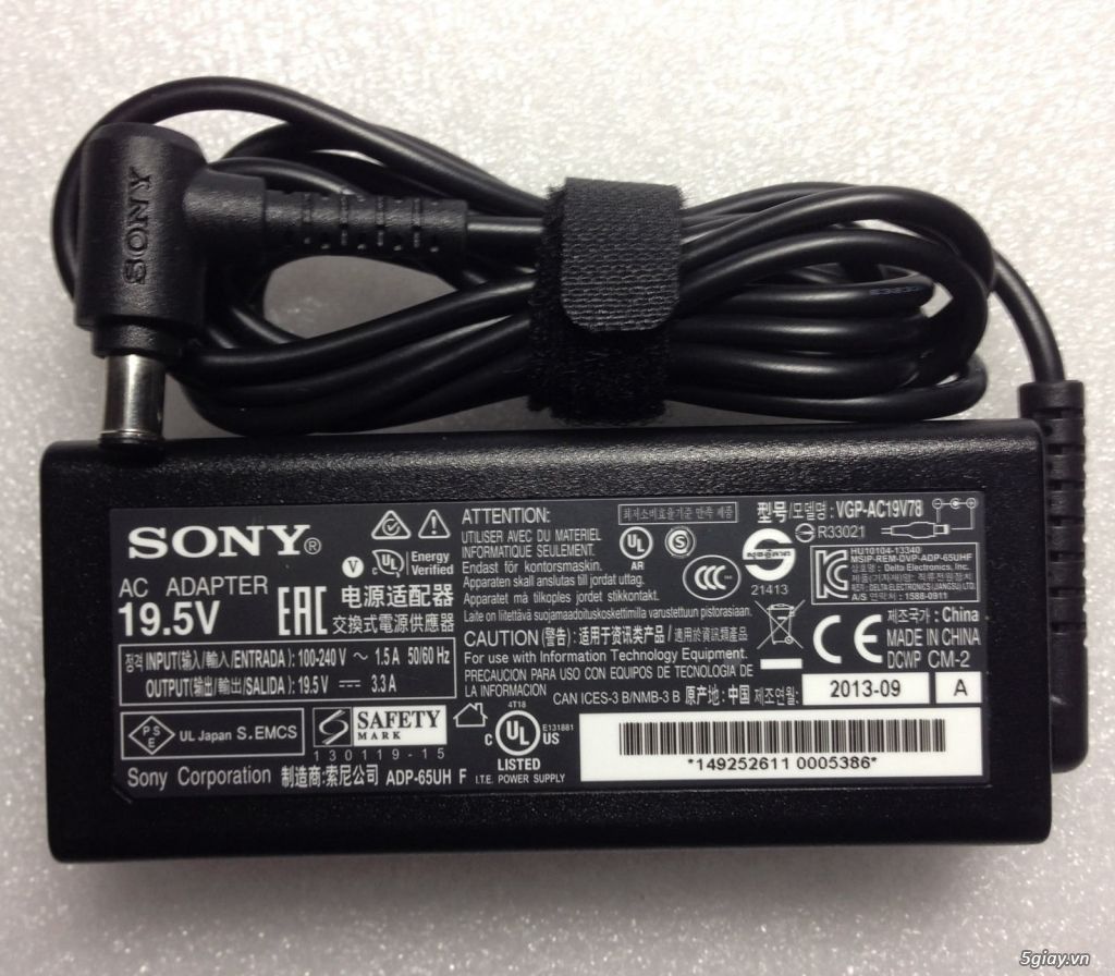 Sac sony 19.5 V(Zin cũ)