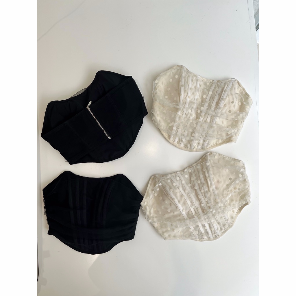 Áo croptop corset CAT CORSET - Tipblu