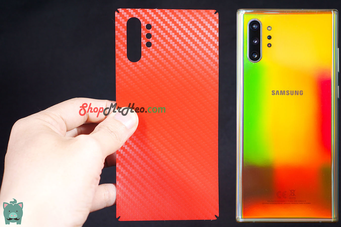 [HCM]Skin Dán Mặt Sau Lưng Vân Nhôm Samsung Galaxy Note 10 - Note 10 Plus