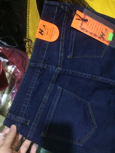Quần jeans nữ lưng thun siêu co giãn