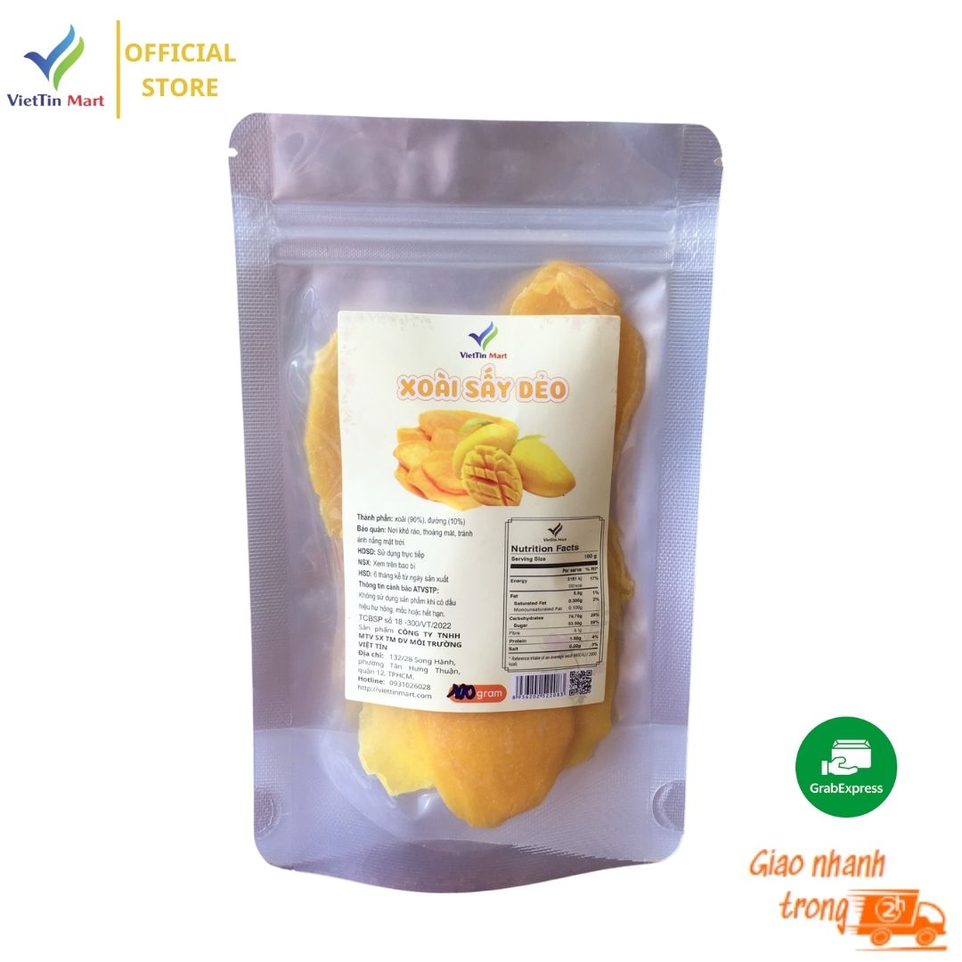 100gram Xoài Sấy Dẻo ngon - ViettinFood