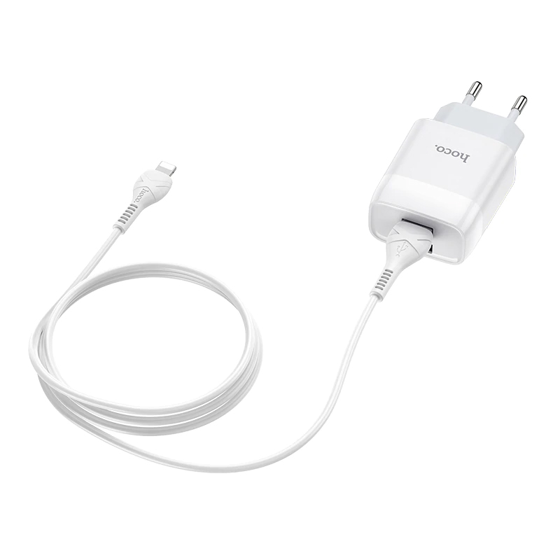 [HCM]Bộ sạc Hoco C73A 2 cổng sạc nhanh 2.4A ( kèm cáp lightning )