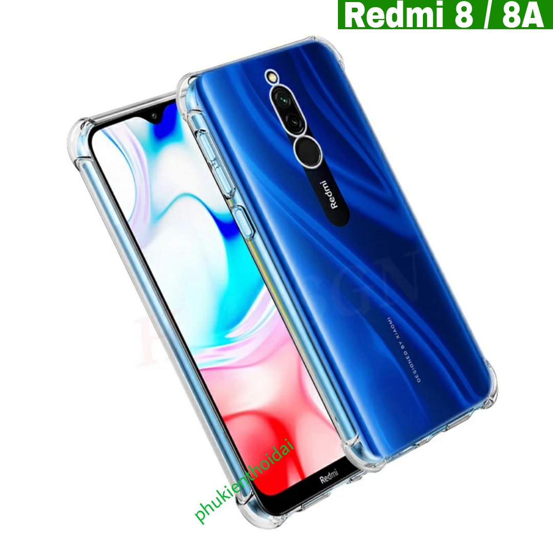 Ốp lưng Xiaomi Redmi 8 / 8A dùng chung dẻo màu siêu mỏng ôm khít máy
