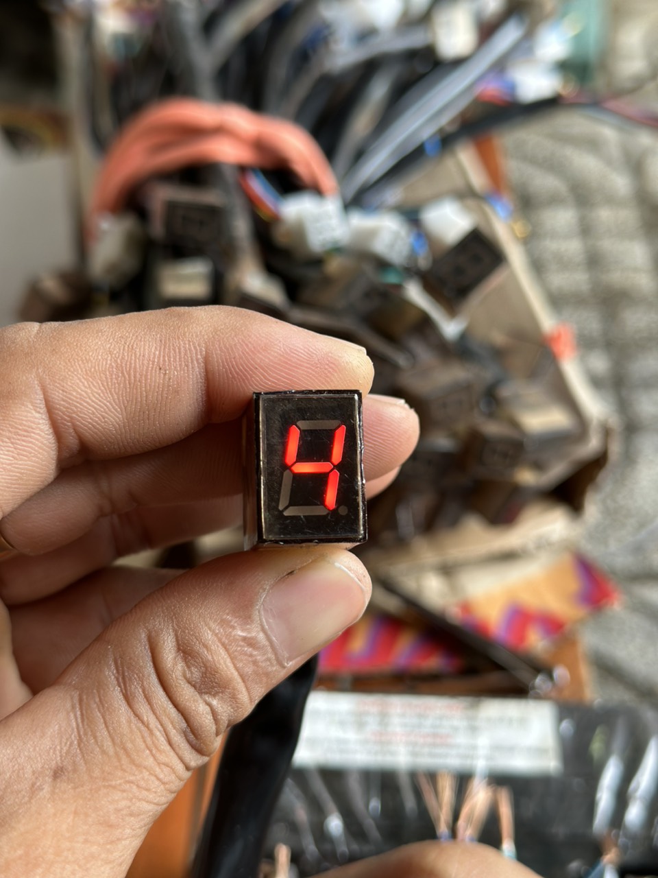 Led báo số gắn cho các dòng xe Wave - Dream - Cub - 67 - CD - CL (1 cục )