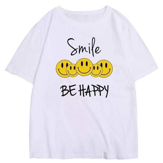 Áo phông Smile Be Happy mặt cười LDU0619
