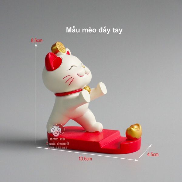 GIÁ ĐỠ ĐIỆN THOẠI MÈO THẦN TÀI MAY MẮN