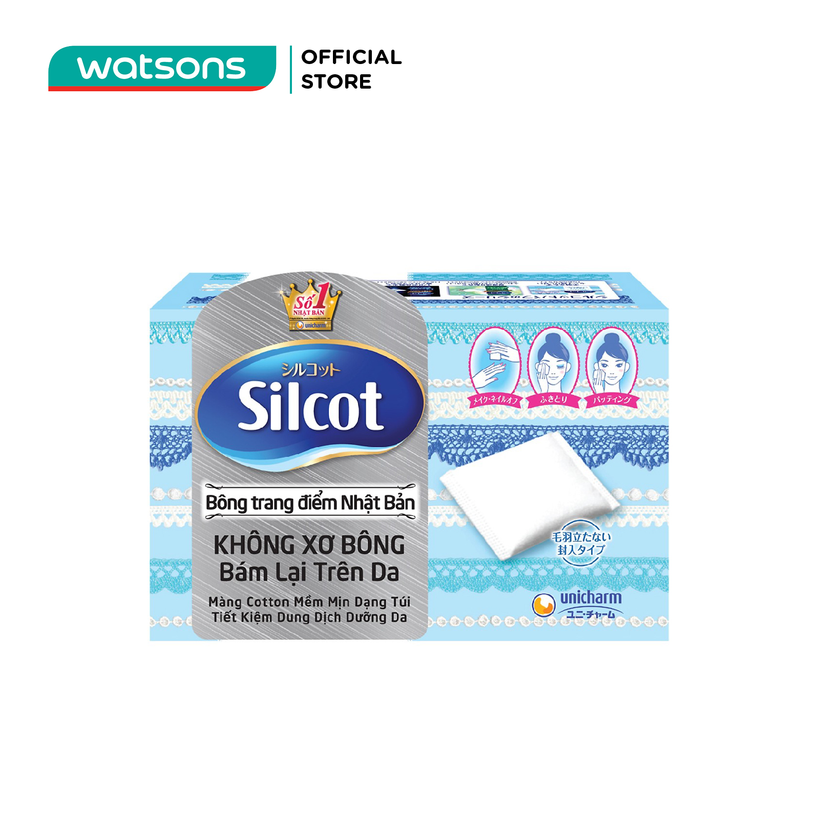 Bông Tẩy Trang Silcot 82 Miếng/hộp