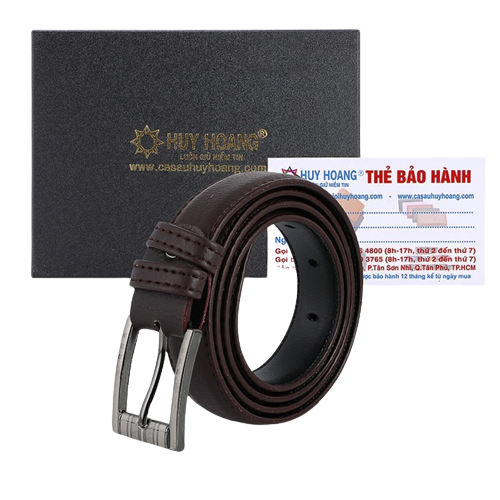Thắt lưng nữ 2,5P may viền màu bò, đen, nâu HK5004-05-06