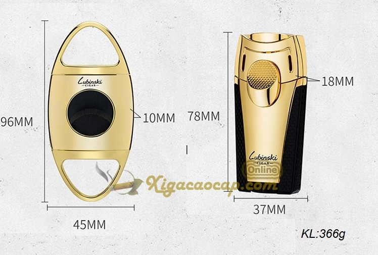 BỘ PHỤ KIỆN HÚT XÌ GÀ 2 MÓN LUBINSKI GOLDTIME