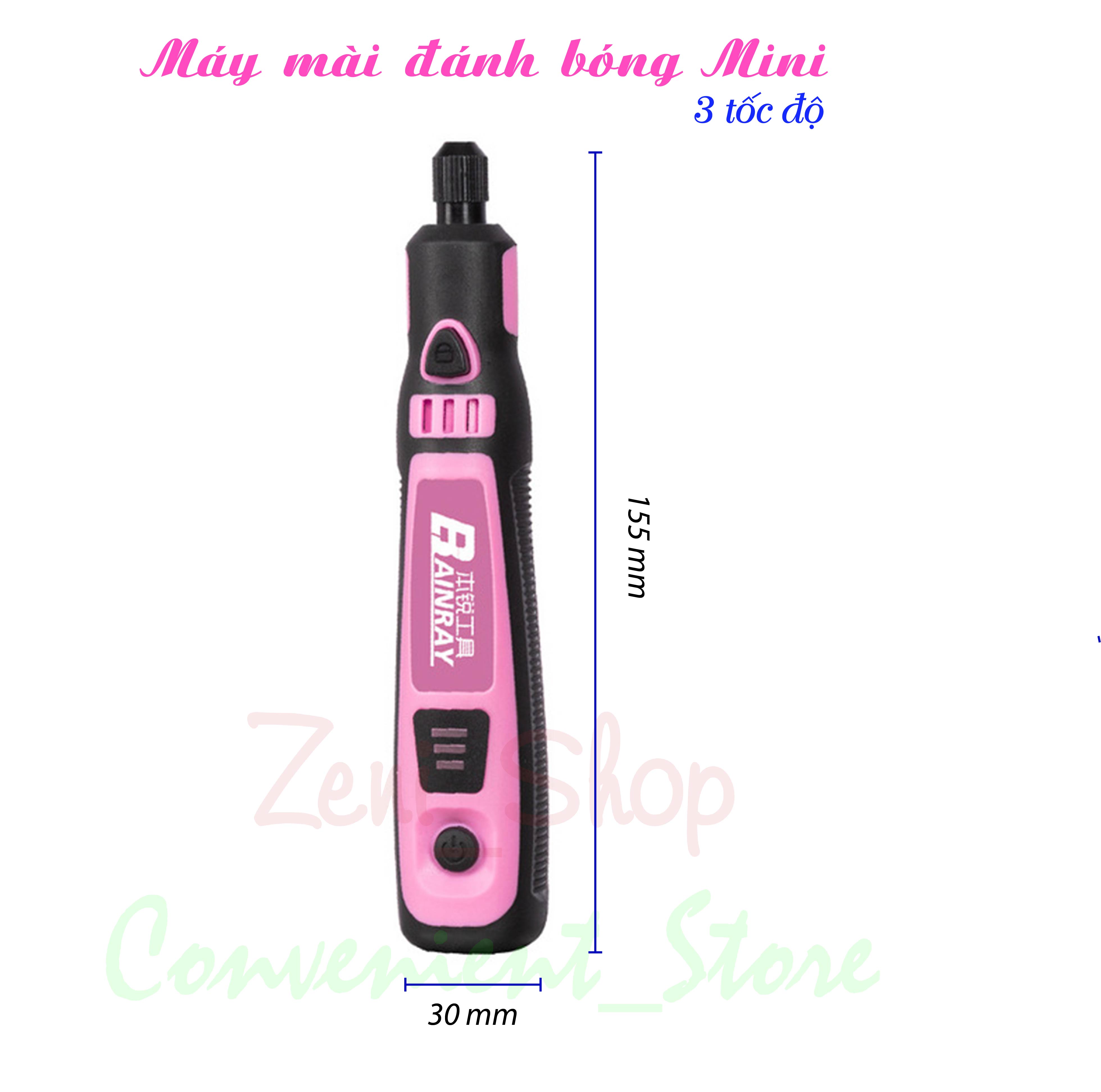 Máy mài đánh bóng MINI 3 tốc độ (bộ 50 phụ kiện)