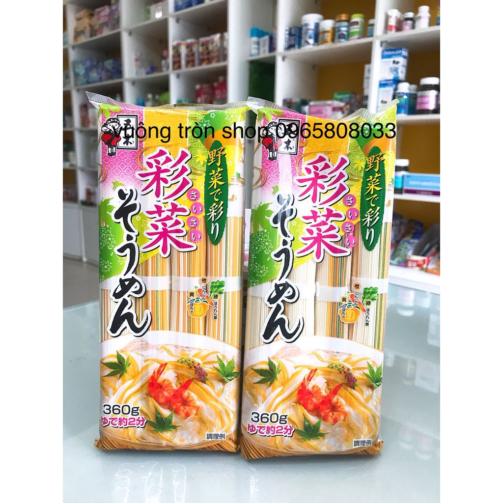 [HCM]Mì Somen rau củ ngũ sắc 320g (Date T1/2023)