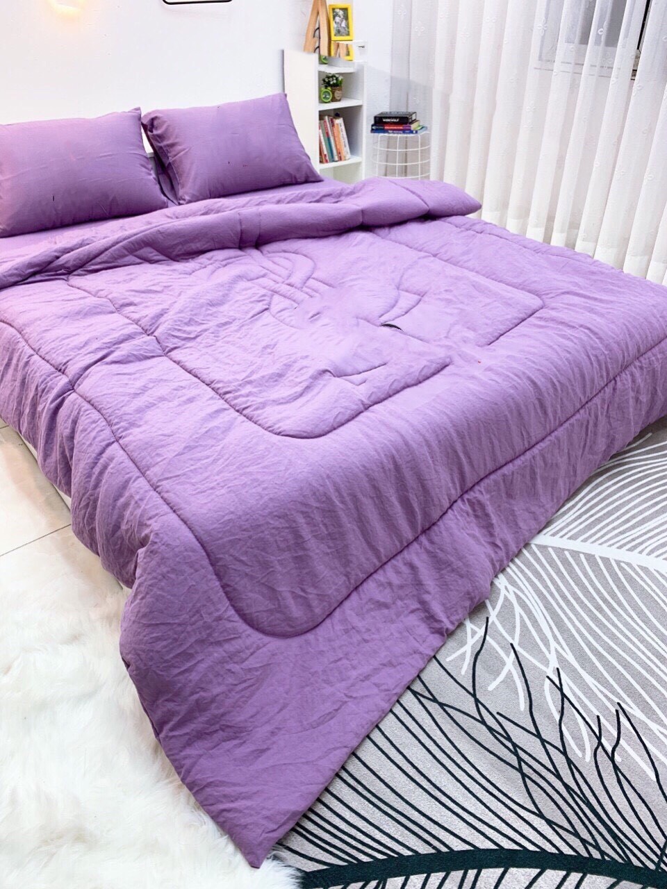 [HCM]Chăn Ga Gối Cotton Đũi