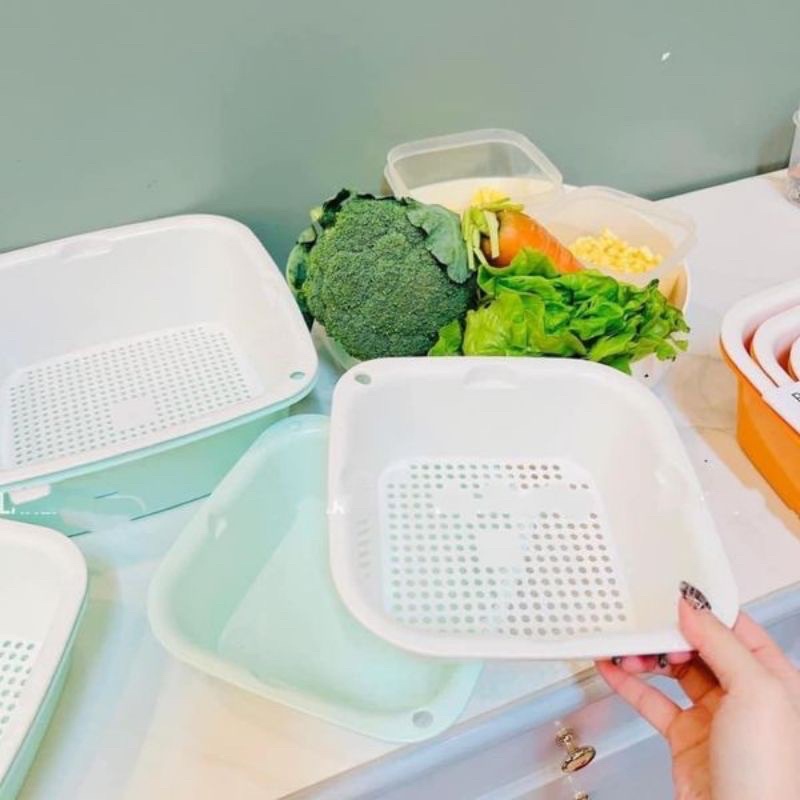 Bộ rổ chậu 6 món Ecoco