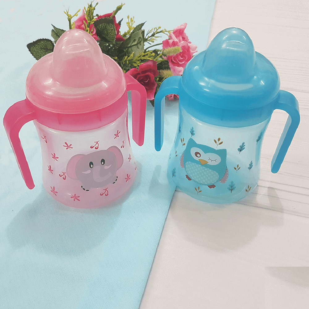 Bình tập uống UPASS 240ml hình cú, voi (0147)