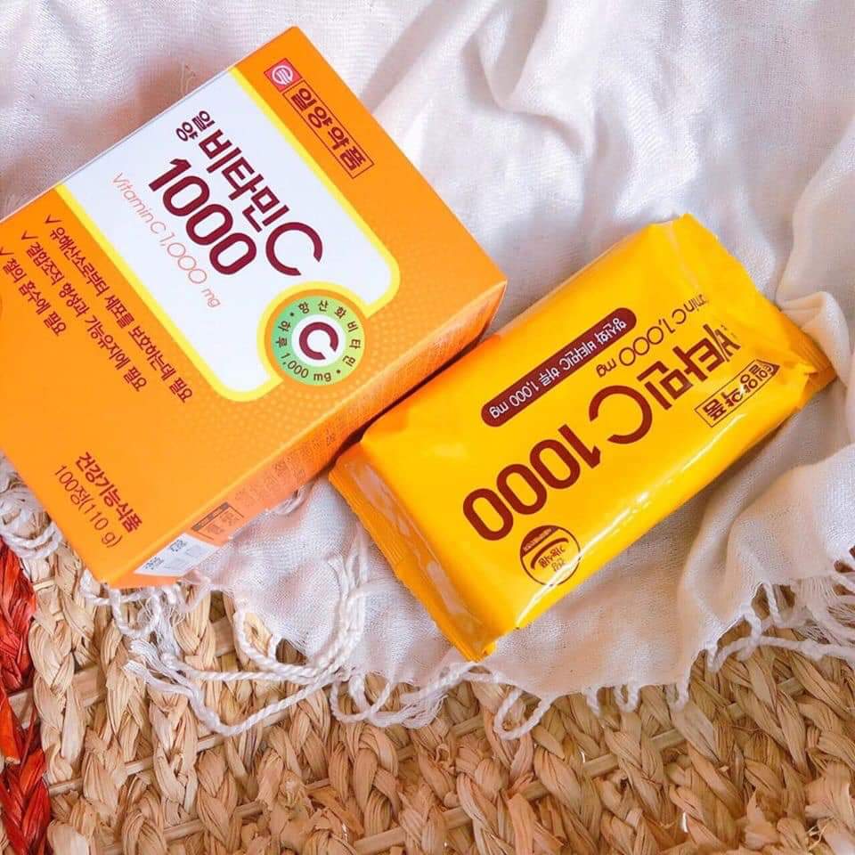 ( Hộp 100 viên ) Viên Vitamin C 1000mg Hàn Quốc