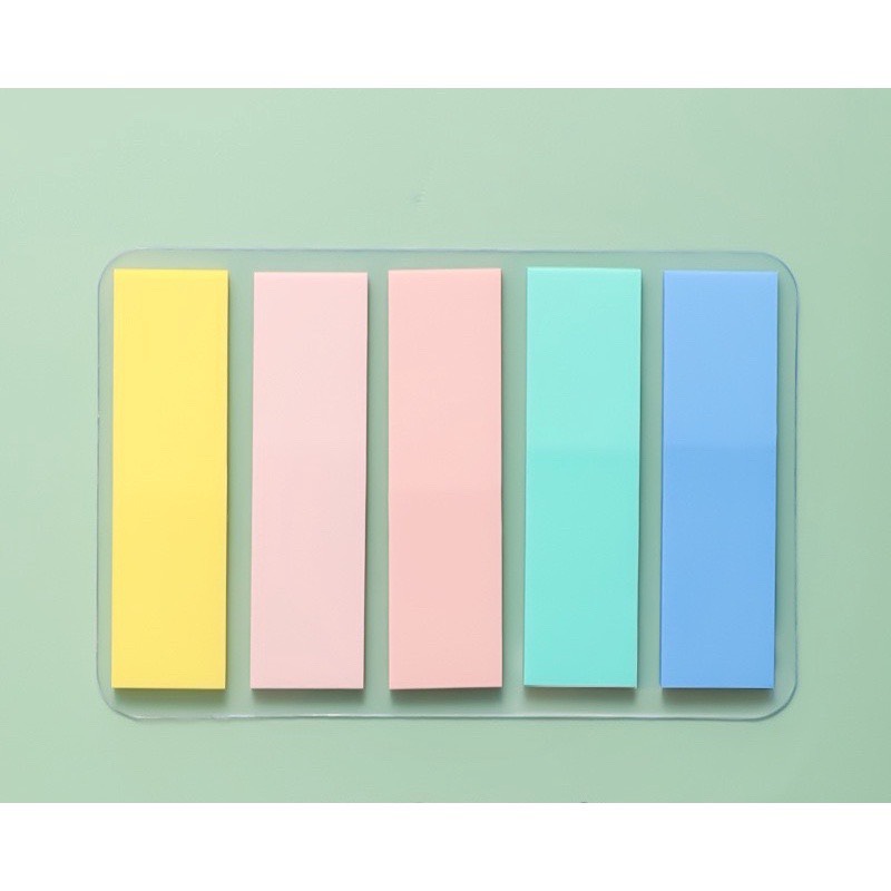 Giấy Note đánh dấu trang - Giấy phân trang Bộ 5 Màu Pastel Cá Tính (100 tờ)