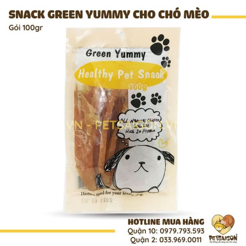 SNACK GREEN YUMMY CHO CHÓ MÈO