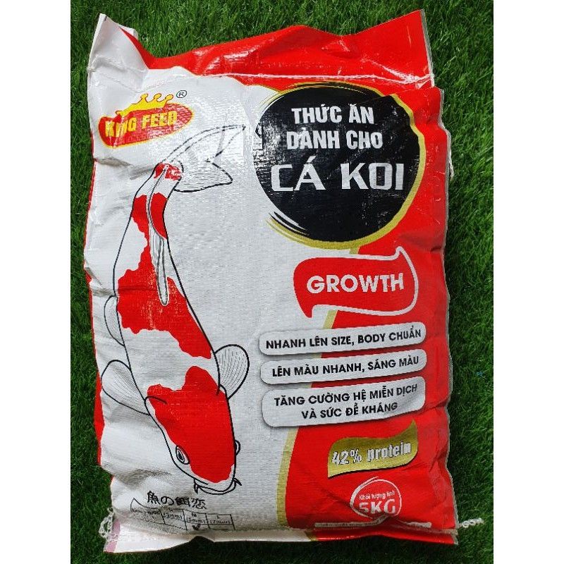 1kg cám cá Koi King feed 42% đạm ( Túi triết 1kg)