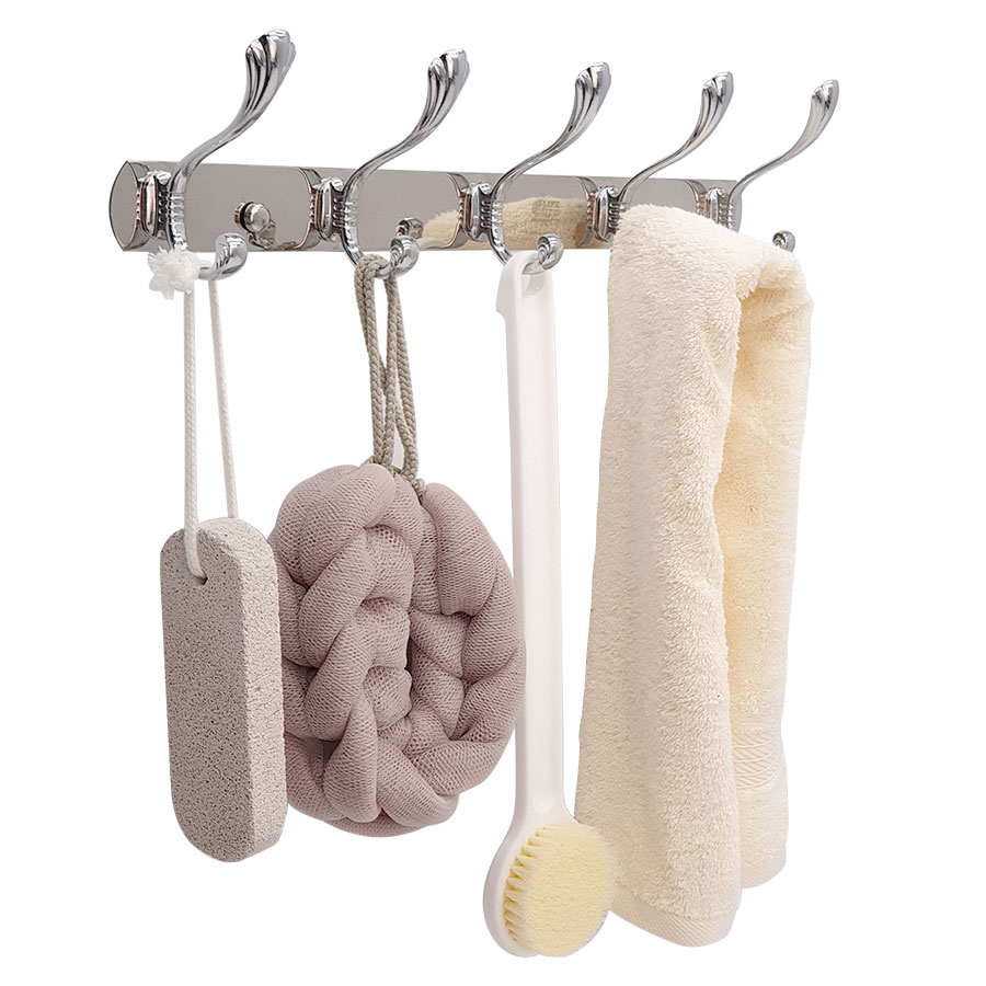 Móc treo áo 5 chấu hoa văn Inox Eurolife EL-M2