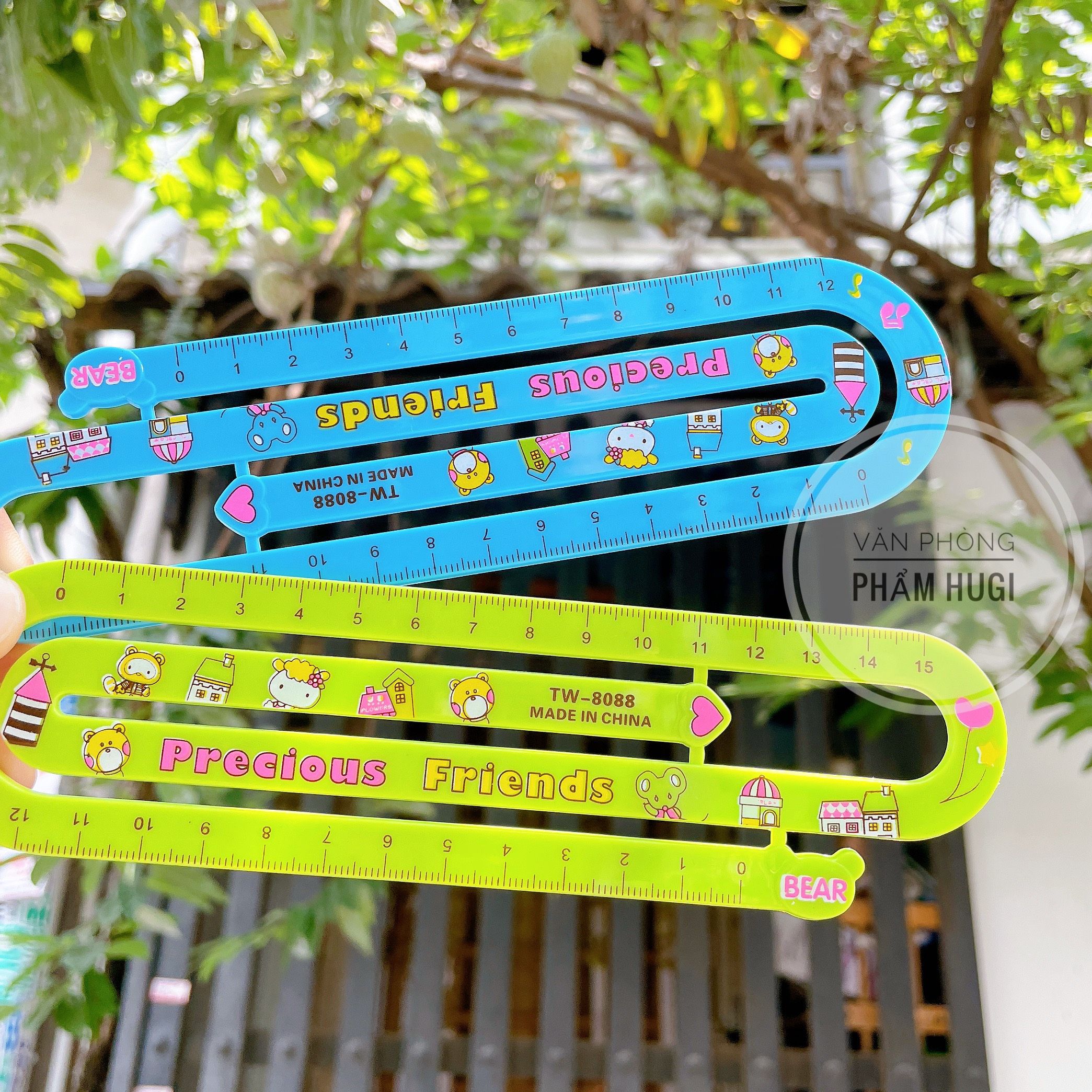 Straightedge plastic hard 15cm cute designs (tw-8088)
