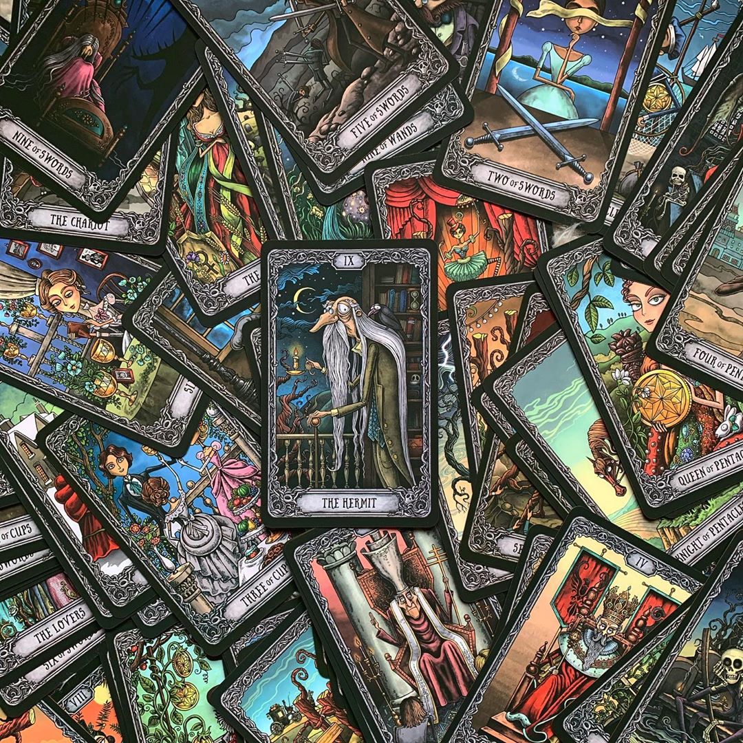 Dark Mansion Tarot 4th Edition Gold Brown