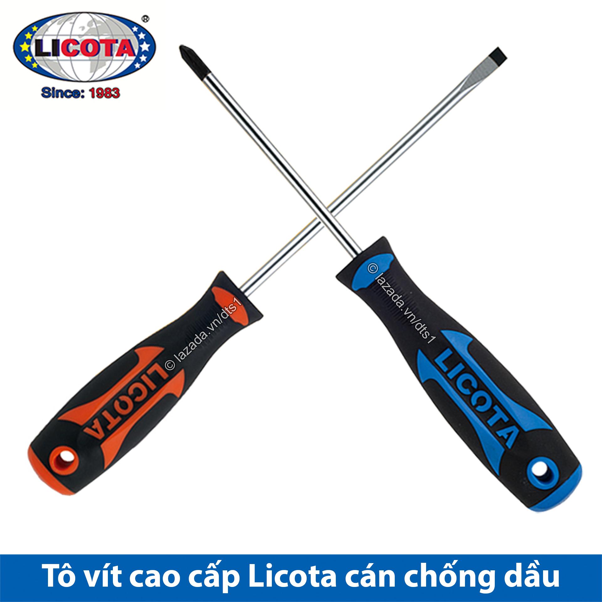 Tô vít - Tuốc nơ vít cao cấp Licota cán cao su chống dầu