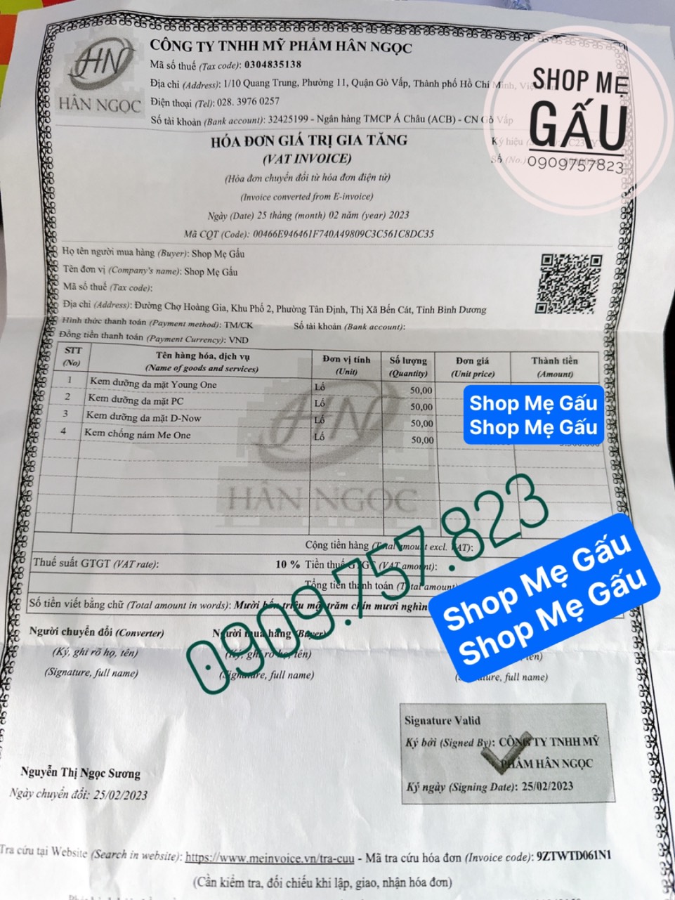 Combo kem trắng da body spa 229
