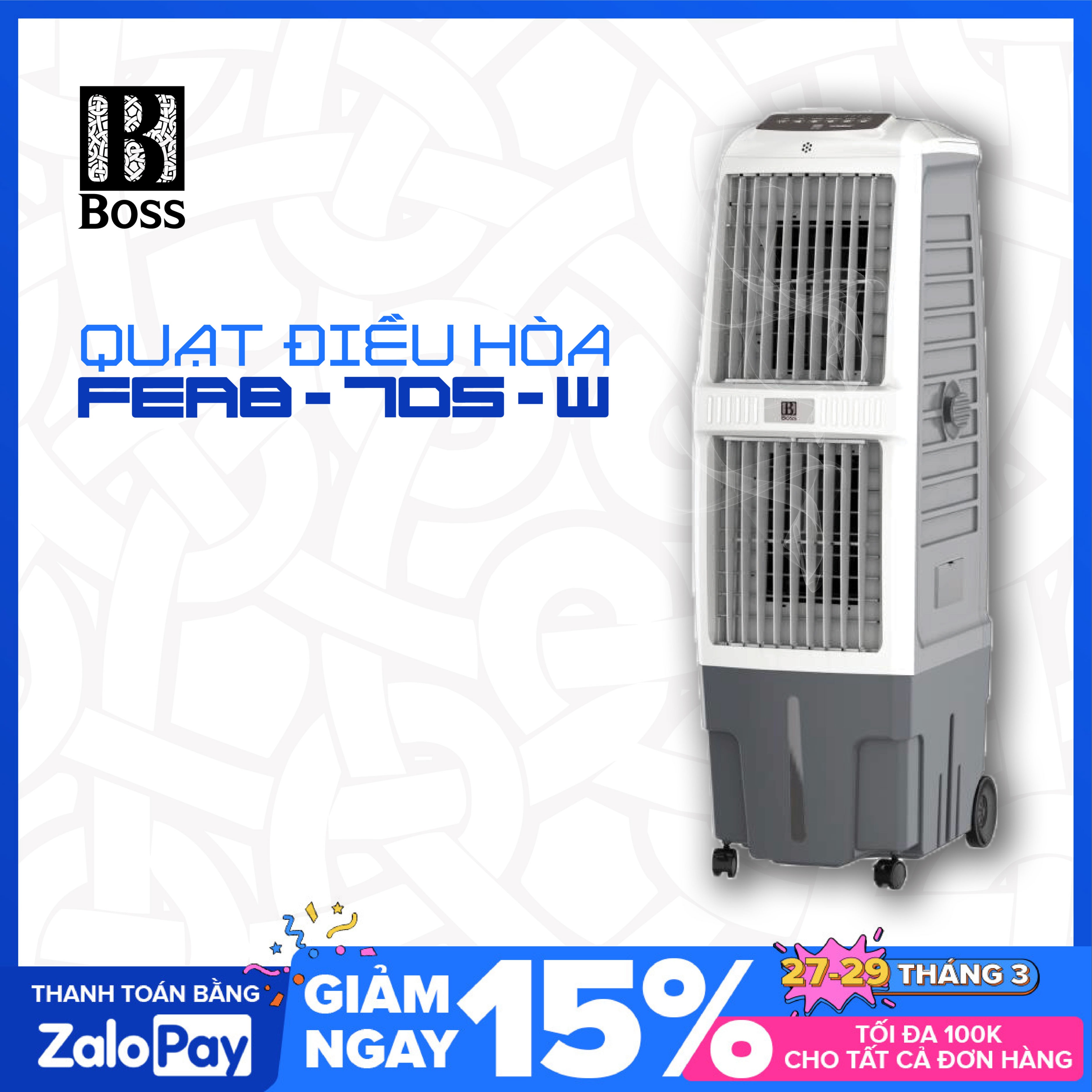 >> SO SÁNH GIÁ QUẠT ĐIỀU HOÀ HƠI NƯỚC 35 LÍT | Shopee Lazada Sendo Tiki | Nên mua ở đâu rẻ nhất 42 Quạt Điều Hòa Không Khí - Quạt Điều Hòa Hơi Nước Boss FEAB-705-W- Dung Tích 35 Lít - Công Suất 180W- Bảo Hành 12 Tháng