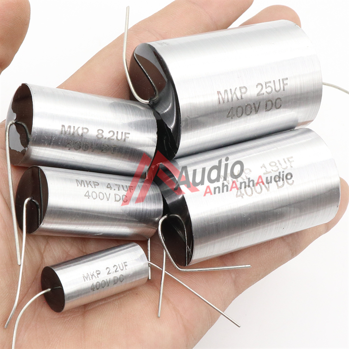 Tụ phân tần loa màu bạc  400v nhiều thông số