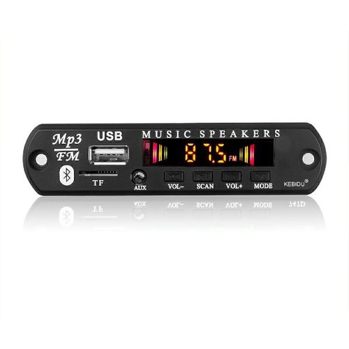 Mạch Bluetooth 5.0 MP3 WMA Bộ giải mã âm thanh USB TF FM AU - Blutooth dùng nguồn 5V -12 VDC