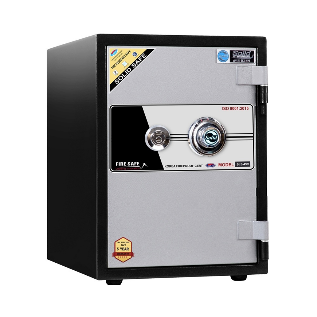 Két Sắt Solid SLS-49 (55kg) Chống Cháy 1000 độ C Hàn Quốc
