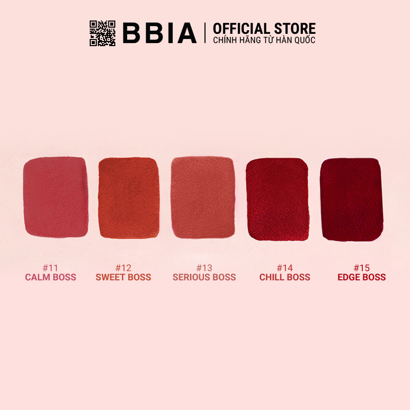 Son Kem Lì Bbia Last Velvet Lip Tint Version 3 5g